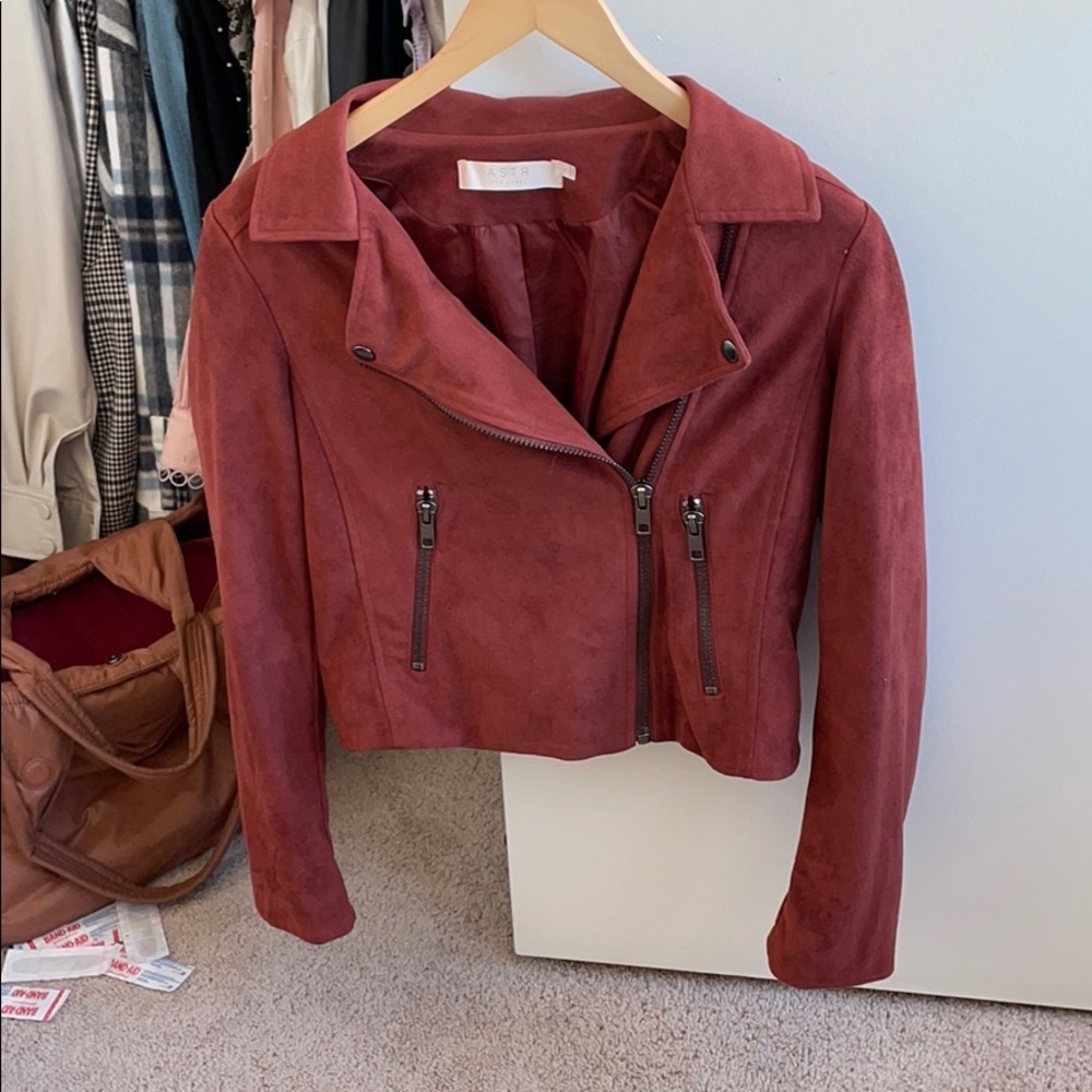 ASTR faux suede jacket